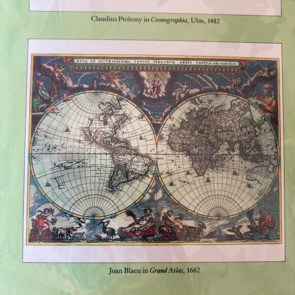 Masters Of Cartography Print Portfolio Pomegranate Publications 13x15 World Maps - Picture 10 of 15